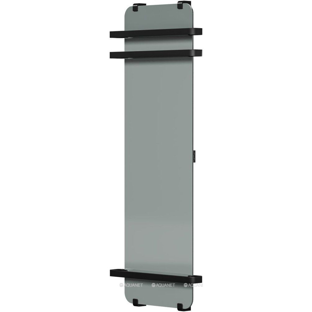 Полотенцесушитель Allen Brau INFINITY 1400х440 мм зеркало с рейлингом 2.0 и креплением черный браш 00325660