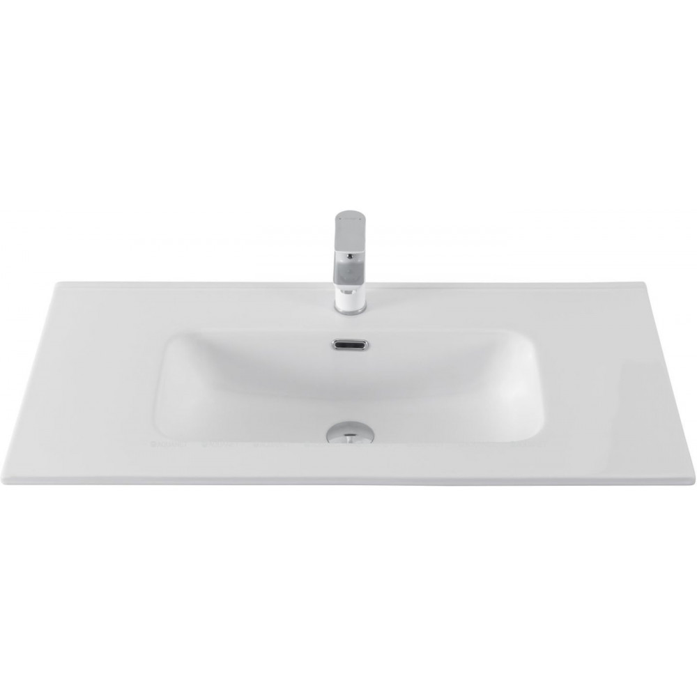 Раковина-столешница Aquanet Flat 90 белый матовый 00330432
