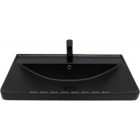 Раковина накладная Aquanet Ирис 810х480х210 мм черный матовый 00329249