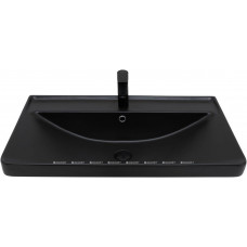 Раковина накладная Aquanet Ирис 810х480х210 мм черный матовый 00329249