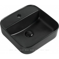 Раковина накладная Aquanet CITY-2-MB 390х390х140 мм черный матовый 00273669