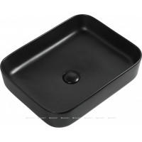 Раковина накладная Aquanet SOUL-1-MB 500x400x135 мм черный матовый SOUL-1-MB