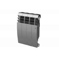 Радиатор биметаллический Royal Thermo BiLiner 350 Silver Satin 4 секции боковое подключение НС-1197128
