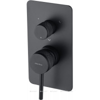 Смеситель встраиваемый Allen Brau Priority X3 на 3 выхода черный матовый 5.31A11-31