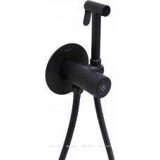 Смеситель с гигиеническим душем Allen Brau Liberty Push key черный матовый 5.33005-31 Смеситель с гигиеническим душем Allen Brau Liberty Push key черный матовый 5.33005-31