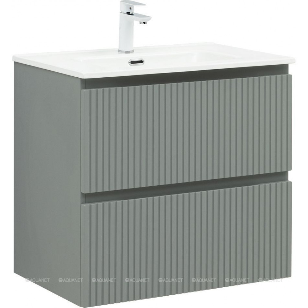Тумба под раковину Aquanet Джейн 70 (Flat) мисти грин 00335433