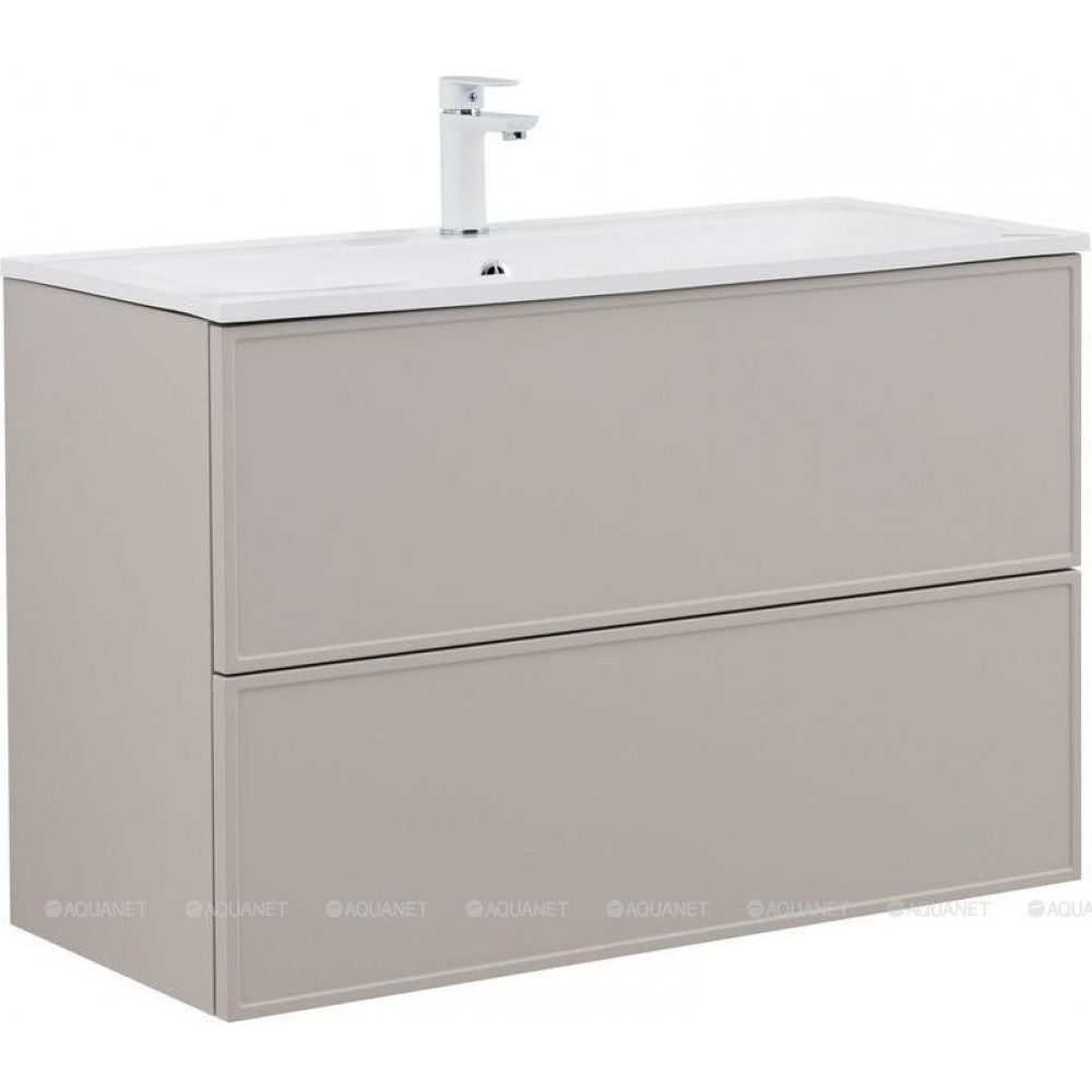 Тумба с раковиной Aquanet Арт 100 бежевый 00345814