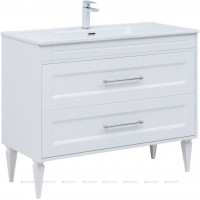 Тумба с раковиной Aquanet Бостон new 100 (Flat) белый сатин 00345363