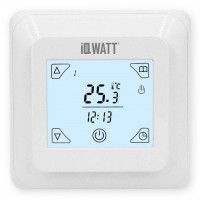 Терморегулятор программируемый IQWATT IQ THERMOSTAT TS сенсорный белый 406