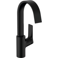 Смеситель для раковины Hansgrohe Vivenis 210 однорычажный с поворотным изливом матовый черный 75030670