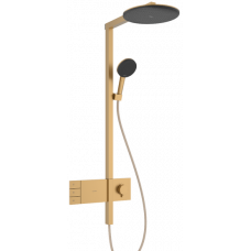 Душевая система Hansgrohe Raindance Alive S с термостатом Ø300 мм шлифованная бронза 24595140
