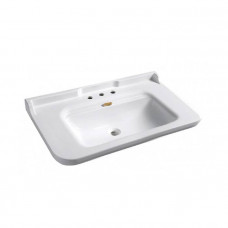 Раковина Kerasan Waldorf 100х55 см 3 отверстия белый/золото 4142K1bi/cr*3 / 811391oro Раковина Kerasan Waldorf 100х55 см 3 отверстия белый/золото 4142K1bi/cr*3 / 811391oro