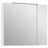 Шкаф зеркальный Roca Oleta 800х700х137 мм LED Белый глянец A857647806