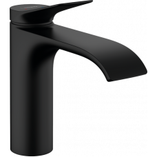 Смеситель для раковины hansgrohe Vivenis 110 со сливным гарнитуром черный матовый 75020670 Смеситель для раковины hansgrohe Vivenis 110 со сливным гарнитуром черный матовый 75020670