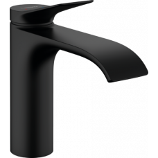 Смеситель для раковины hansgrohe Vivenis 110 без сливного гарнитура черный матовый 75022670