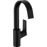 Смеситель для раковины hansgrohe Vivenis 210 со сливным гарнитуром черный матовый 75030670
