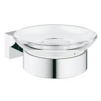 Мыльница с держателем GROHE Essentials Cube 40754001
