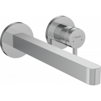 Смеситель для раковины Hansgrohe Finoris настенный на 2 отверстия излив 225 мм внешняя часть хром 76050000