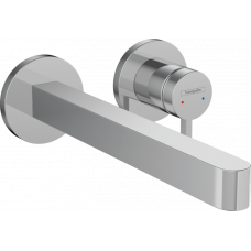 Смеситель для раковины Hansgrohe Finoris настенный на 2 отверстия излив 225 мм внешняя часть хром 76050000 Смеситель для раковины Hansgrohe Finoris настенный на 2 отверстия излив 225 мм внешняя часть хром 76050000