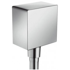 Шланговое подсоединение hansgrohe Fixfit Square с обратным клапаном 1/2 26455000 Шланговое подсоединение hansgrohe Fixfit Square с обратным клапаном 1/2 26455000