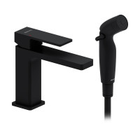 Смеситель для раковины AM.PM Gala с гигиеническим душем черный матовый F530300300