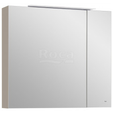 Шкаф зеркальный Roca Oleta 800х700х137 мм LED Капучино матовый A857647515