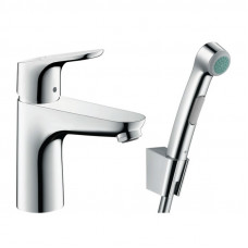 Смеситель для раковины Hansgrohe Focus 94 мм с гигиеническим душем 31927000