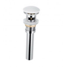 Донный клапан Splendy для раковины с переливом 1 1/4 белый матовый AA3071YURKWM