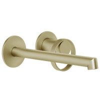 Смеситель для раковины настенный Gessi Anello Brushed Brass PVD 63383#727