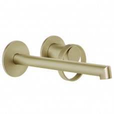 Смеситель для раковины настенный Gessi Anello Brushed Brass PVD 63383#727