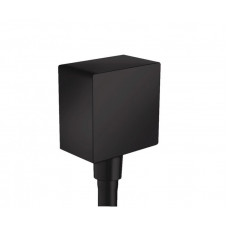 Шланговое подсоединение hansgrohe Fixfit Square с обратным клапаном 1/2 черный матовый 26455670 Шланговое подсоединение hansgrohe Fixfit Square с обратным клапаном 1/2 черный матовый 26455670