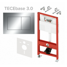 Инсталляция для унитаза TECE TECEbase 3.0 500х230х1320 мм клавиша TECEnow хром N500412