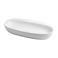 Раковина накладная Azzurra Elegance Circle 90x44x14 см без отв. ELLA090440C0BI