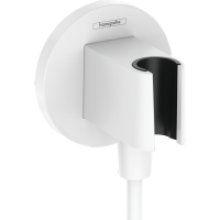 Шланговое подсоединение с держателем для душа hansgrohe FixFit Porter S матовый белый 26888700