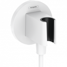 Шланговое подсоединение с держателем для душа hansgrohe FixFit Porter S матовый белый 26888700