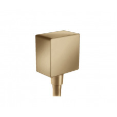 Шланговое подсоединение hansgrohe Fixfit Square с обратным клапаном 1/2 бронза 26455140 Шланговое подсоединение hansgrohe Fixfit Square с обратным клапаном 1/2 бронза 26455140