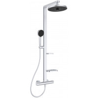 Душевая система с термостатом Ideal Standard ALU+ Ø 260/100 мм полки 130 и 208 мм BD583SI