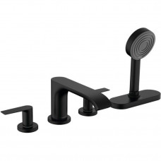 Смеситель на борт ванны Hansgrohe Vivenis на 4 отверстия с sBox матовый черный 75444670