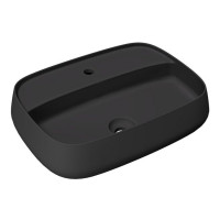 Раковина Ceramica Alice NUR 60x45x15 см Plan накладная чёрный матовый 33210108