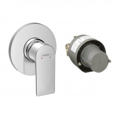 Смеситель для душа hansgrohe Rebris E комплект внешняя и скрытая часть 72658000 Смеситель для душа hansgrohe Rebris E комплект внешняя и скрытая часть 72658000