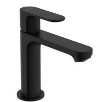 Смеситель для раковины Hansgrohe Rebris S 110 с донным клапаном черный матовый 72517670