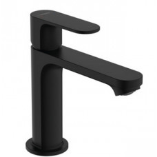 Смеситель для раковины Hansgrohe Rebris S 110 с донным клапаном черный матовый 72517670