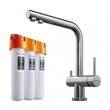 Смеситель для кухни Omoikiri Nagano-BN с фильтром Pure Drop Lite нержавеющая сталь 4011.8028 Смеситель для кухни Omoikiri Nagano-BN с фильтром Pure Drop Lite нержавеющая сталь 4011.8028