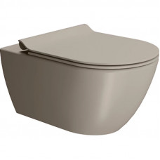 Унитаз подвесной безободковый GSI Pura Swirlflush 2.0 550x360 мм Tortora Matte 8815FR505 Унитаз подвесной безободковый GSI Pura Swirlflush 2.0 550x360 мм Tortora Matte 8815FR505