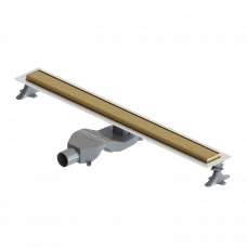 Душевой лоток Boheme Premium Linear 80 см матовое золото 982-80-MG