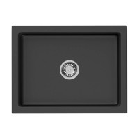Кухонная мойка Omoikiri Mikura 61-BL Natceramic 61x46 см черная 4997069