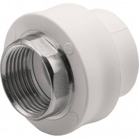 Муфта комбинированная Thermolight PP-R 32x1 ВР под ключ белая 1620501
