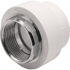 Муфта комбинированная Thermolight PP-R 40x1 1/4 ВР под ключ белая 1620503 Муфта комбинированная Thermolight PP-R 40x1 1/4 ВР под ключ белая 1620503