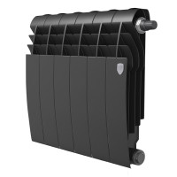 Биметаллический радиатор Royal Thermo BiLiner 350 Noir Sable VR 6 секций нижнее подключение 1506295
