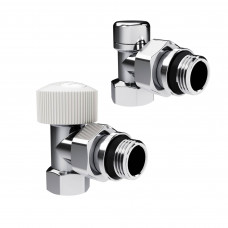 Набор термостатический угловой Royal Thermo Design 1/2 M30x1.5 хром НС-1640380